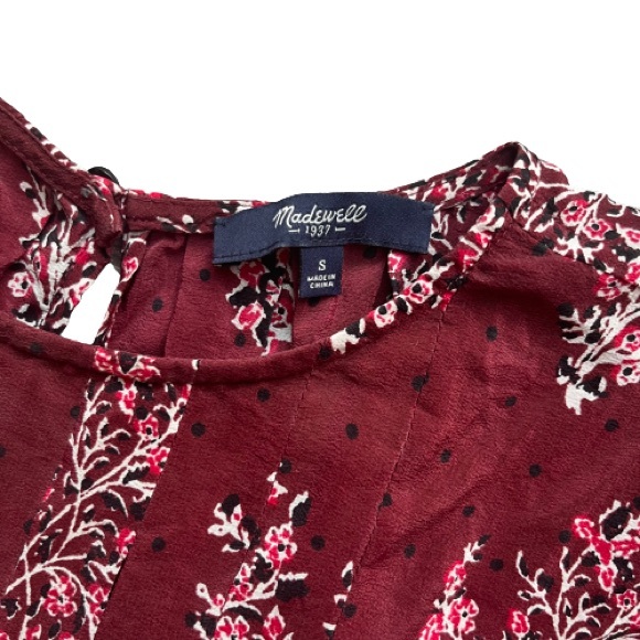 Madewell Silk Garden Top In Lassi Flower - Picture 4 of 5